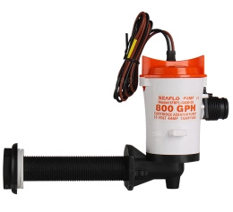 Аэратор горизонтальный 12В 800GPH (45 л/мин) SeaFlo (SFBP1-G800-05, 10264273)